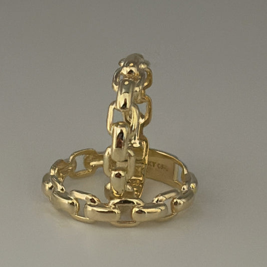 14k chain link ring