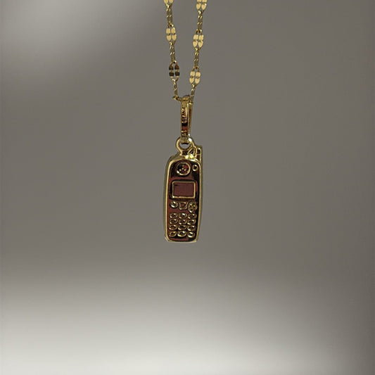 14k Gold Cellphone Charm – Made in Italy