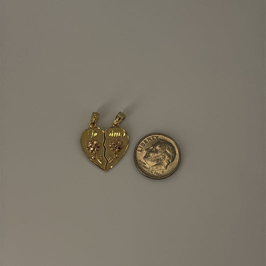 14k te amo - flowers break-apart charm
