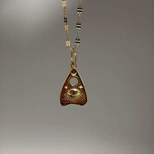 14K Yellow Gold Planchette Charm