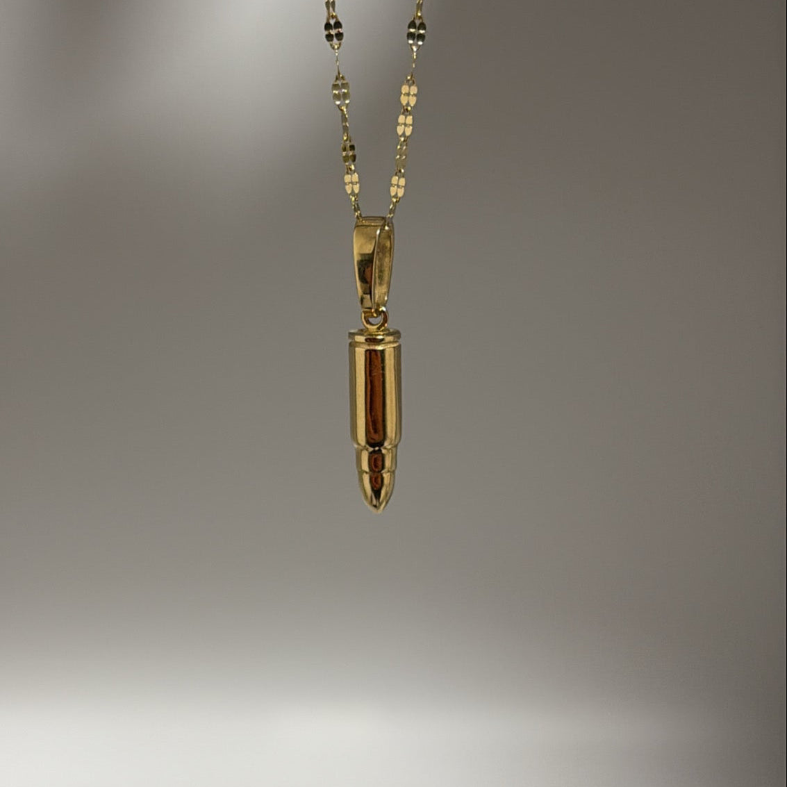 14k bullet charm