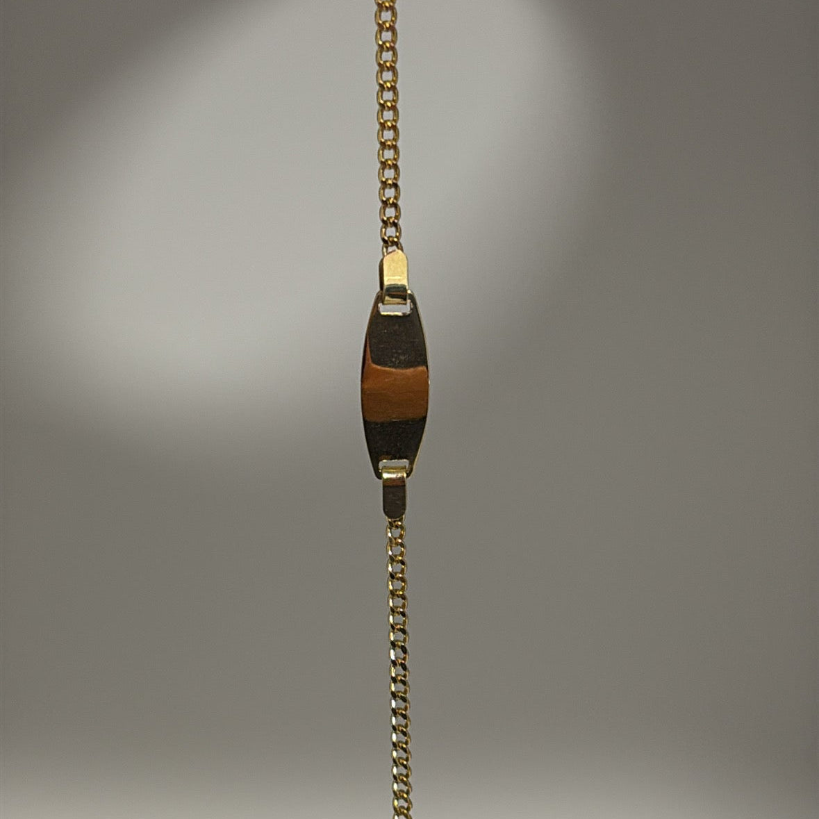 14k cuban ID baby bracelet