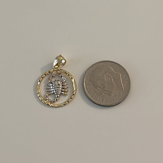 14k Scorpio charm