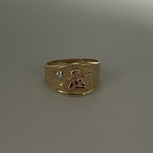 thinking cherub ring