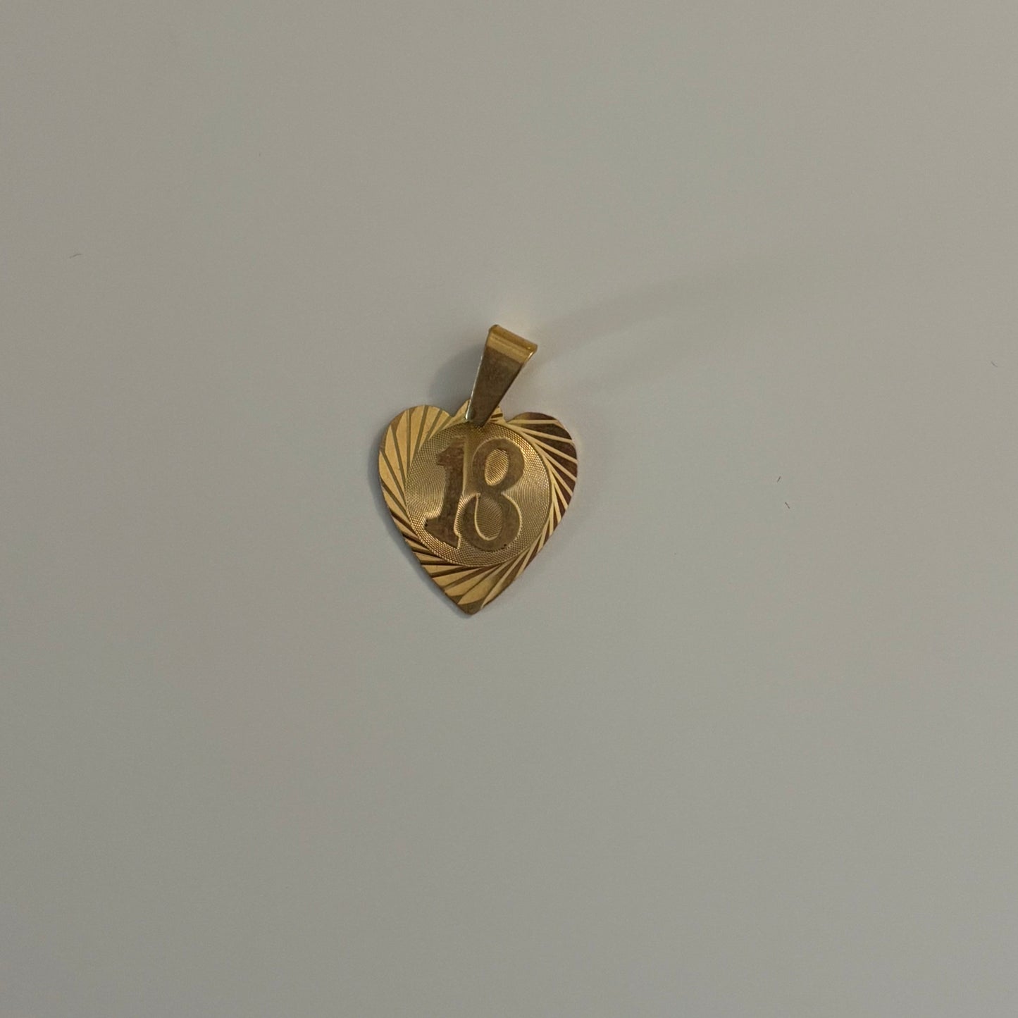 Vintage 14K Gold ‘18’ Heart Charm