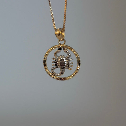 14k Scorpio charm
