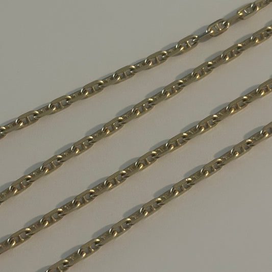 14K Solid Gold Italian Anchor Chain – 1.9mm