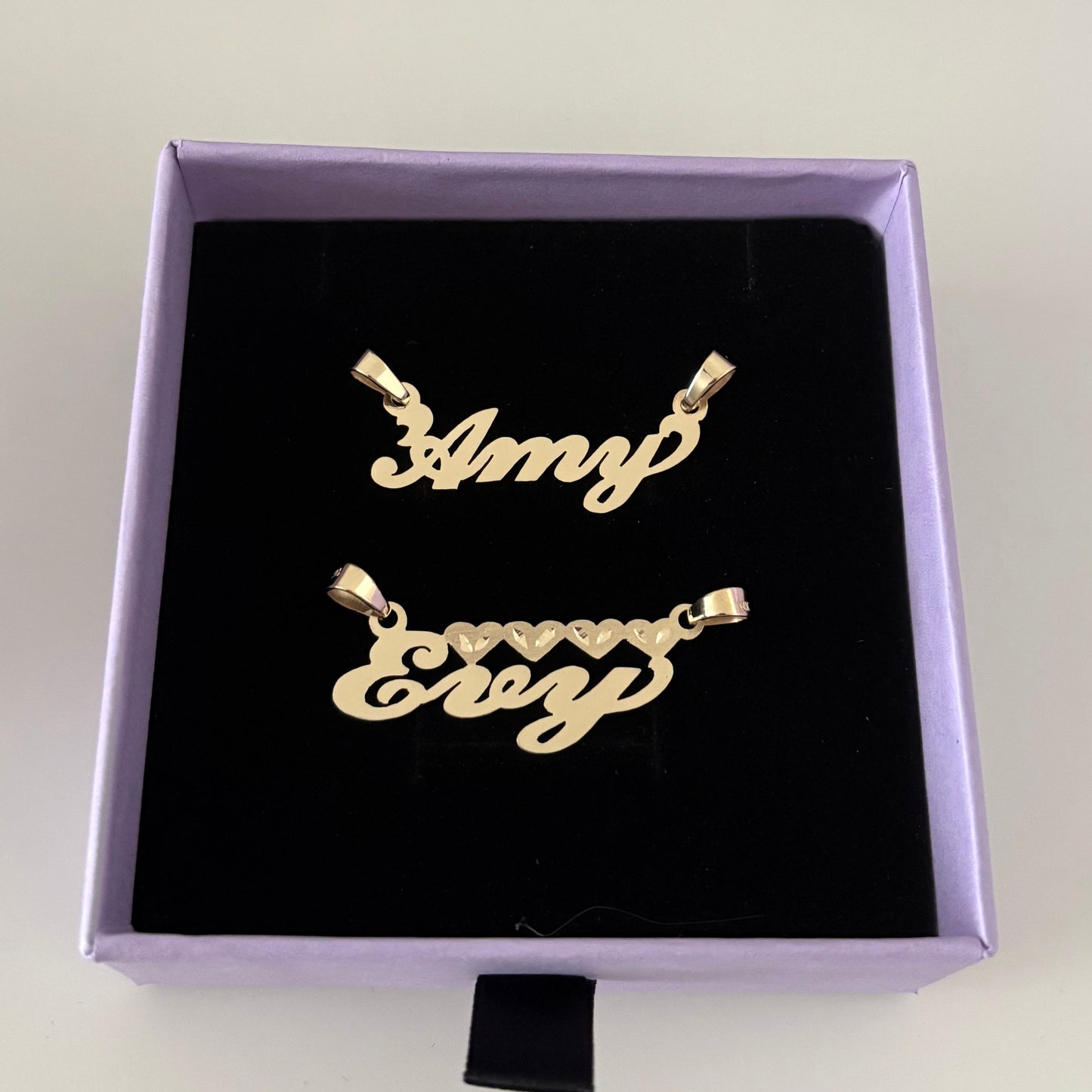 14K solid gold Custom Nameplate