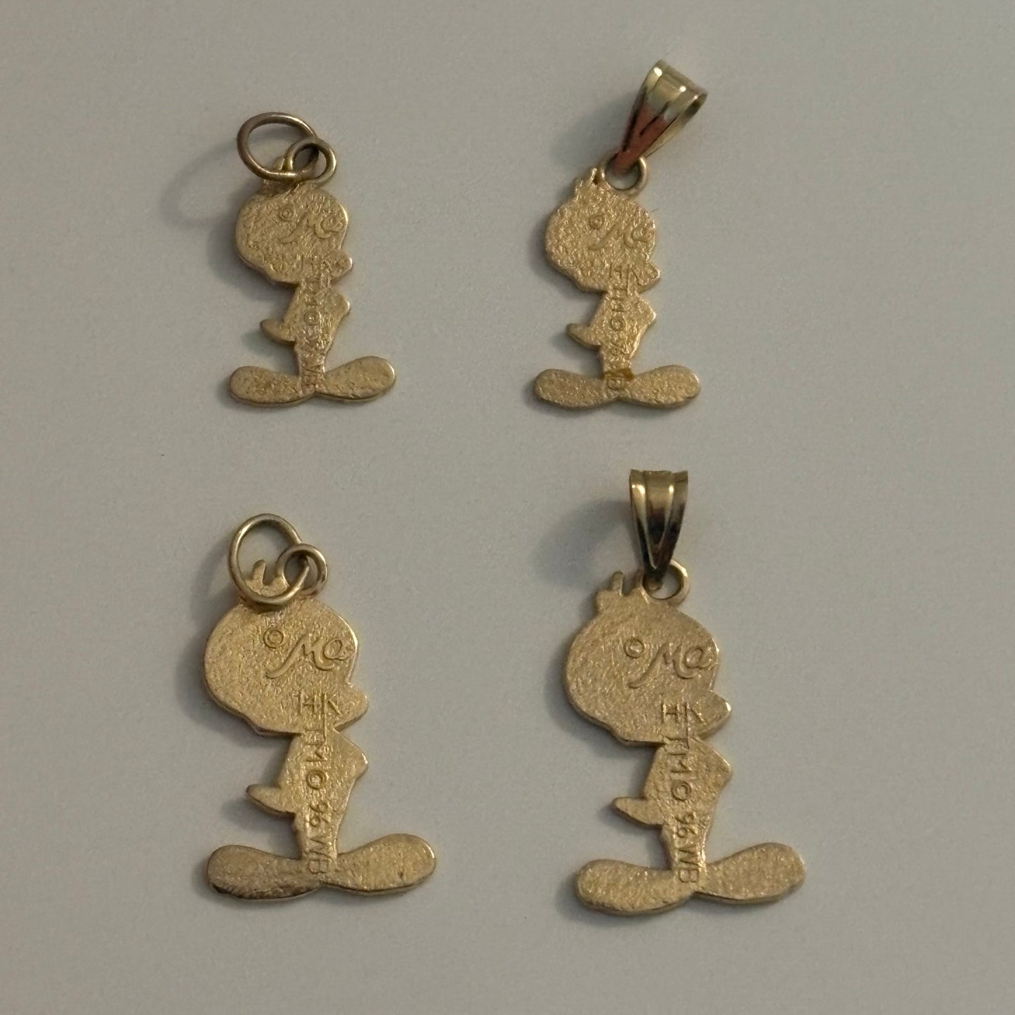 Vintage 14K Gold Tweety Bird Charms by Michael Anthony — 1996 WB Licensed, Rare Collectible