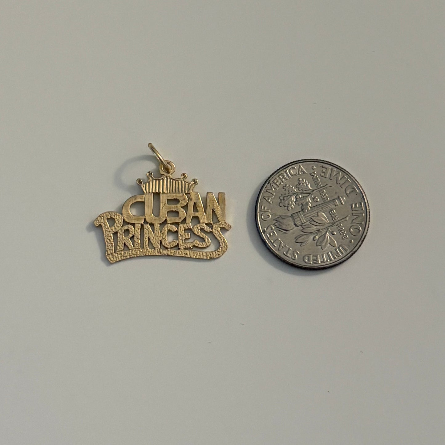 14K Yellow Gold “Cuban Princess” Charm