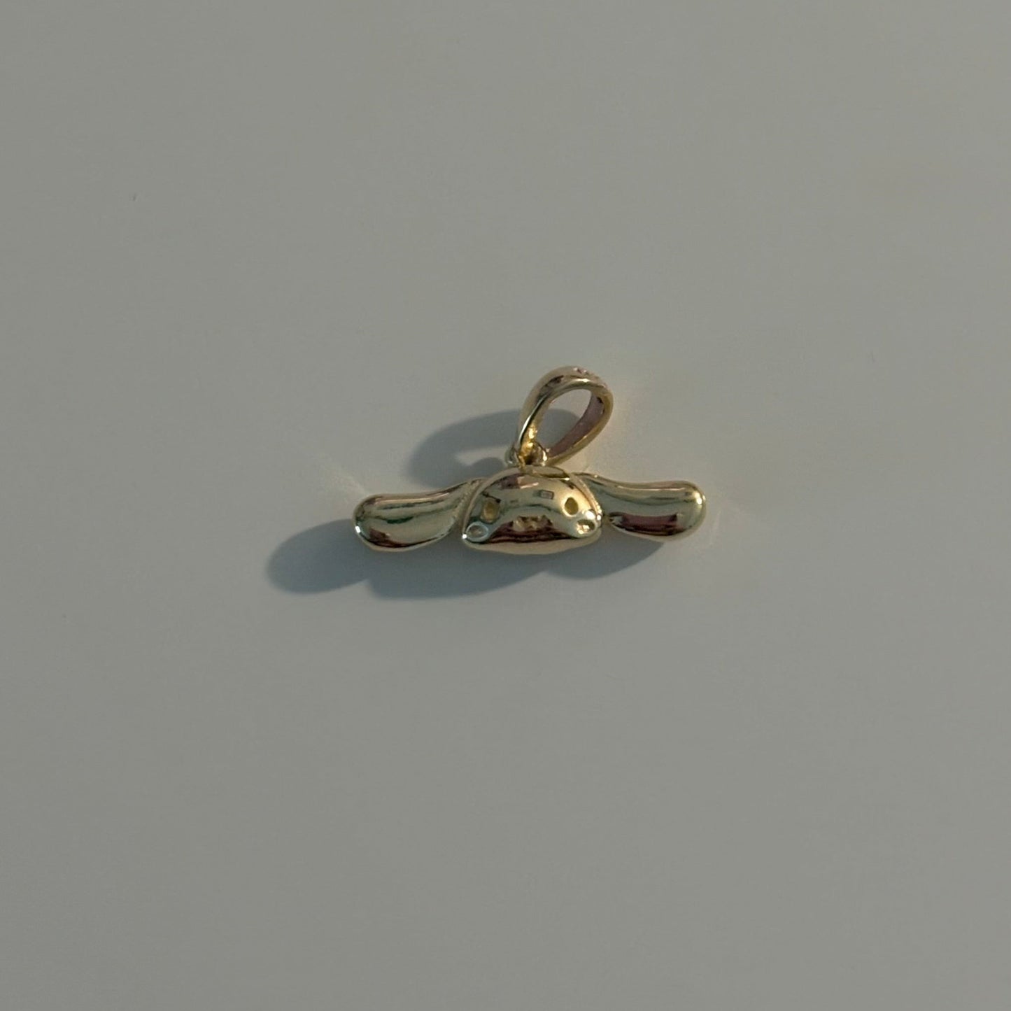 14K Yellow Gold Cinnamoroll-Inspired 3D Head Charm
