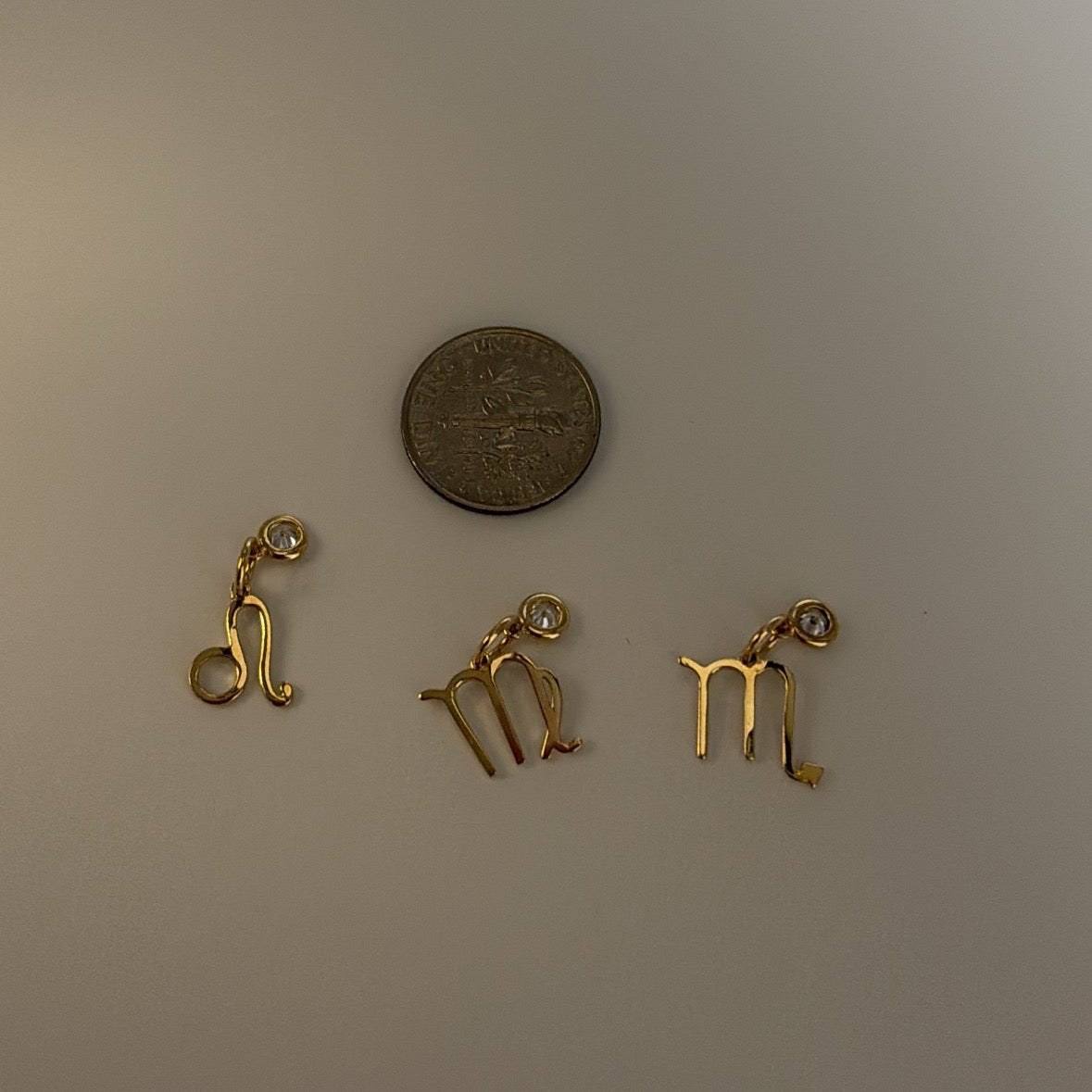 14k dainty Zodiac charms