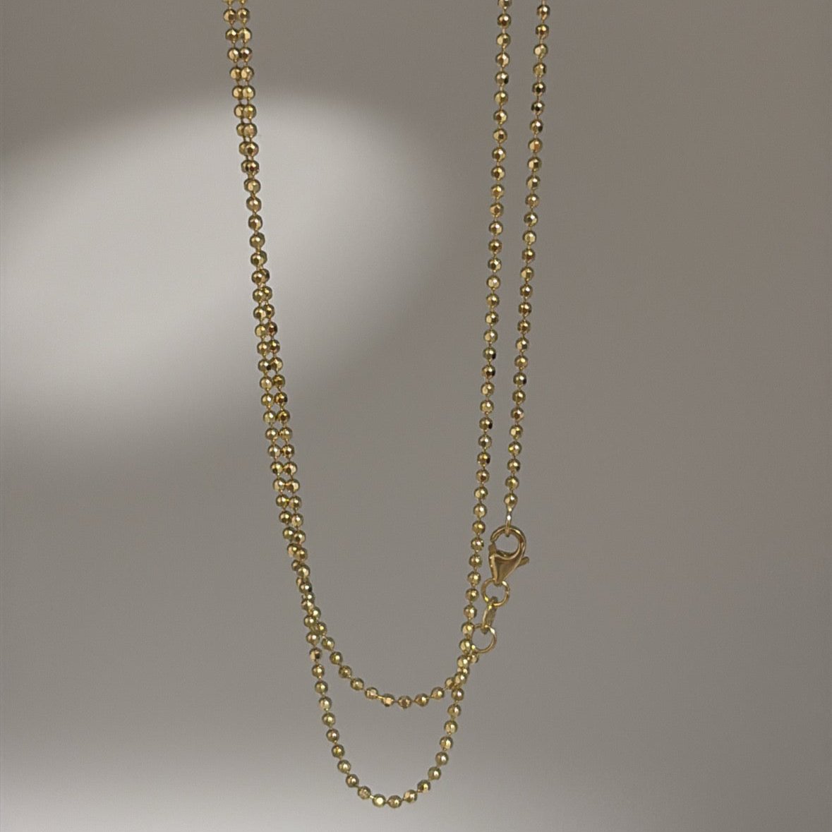 14k disco ball chain