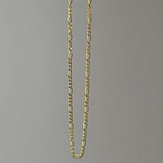 14K Solid Gold Figaro Bracelet