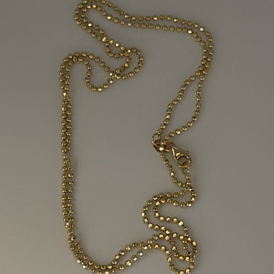 14k disco ball chain