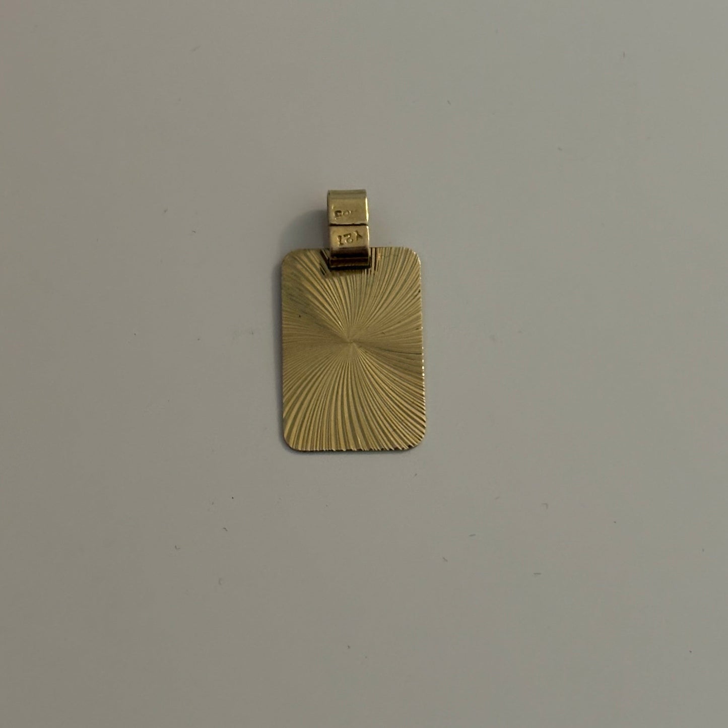 Vintage 14K Gold Gemini Zodiac Pendant —