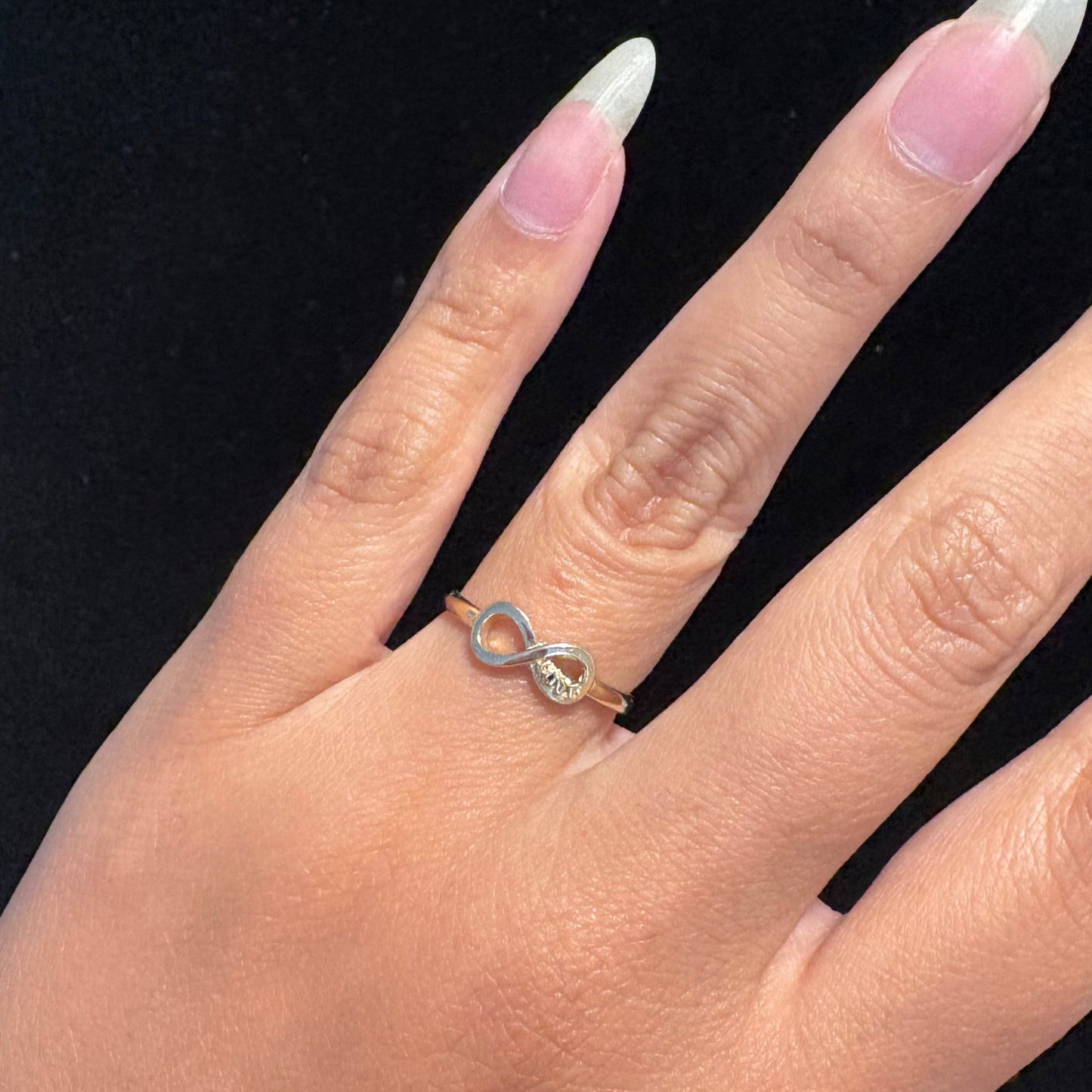14K Gold Infinity “Love” Ring