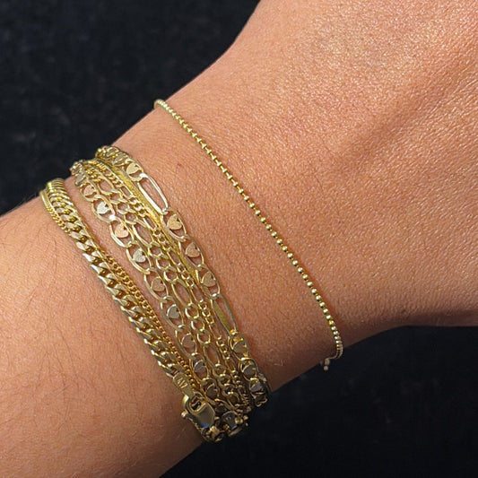 14K bead bracelet