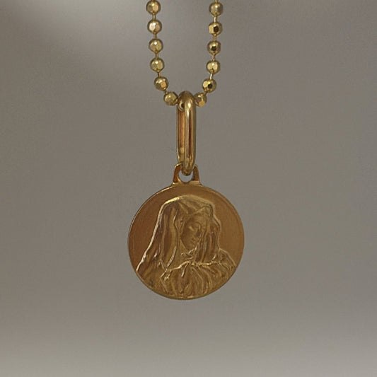 14k virgencita charm