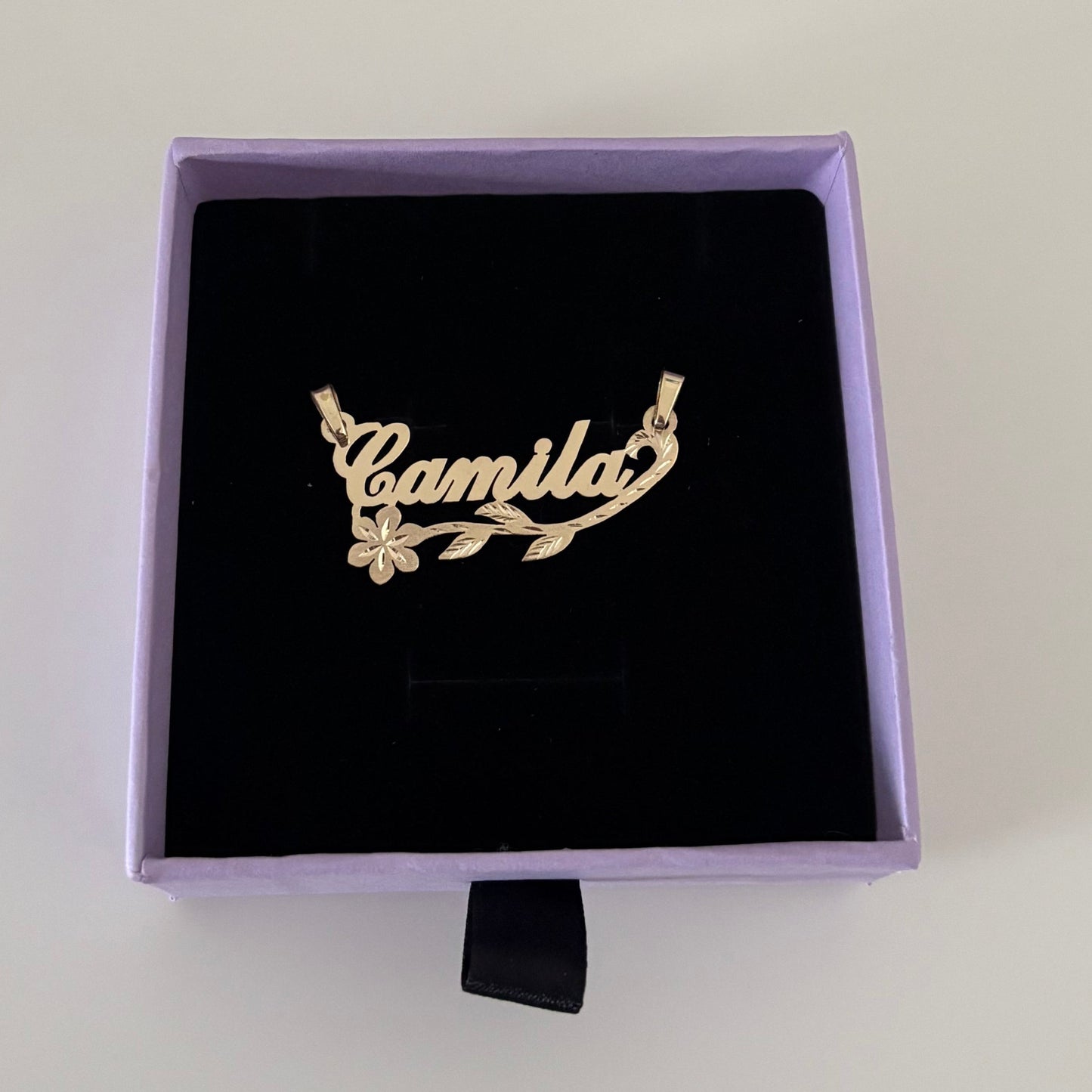 14K solid gold Custom Nameplate