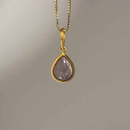 18k multi tourmaline cabochon pendants