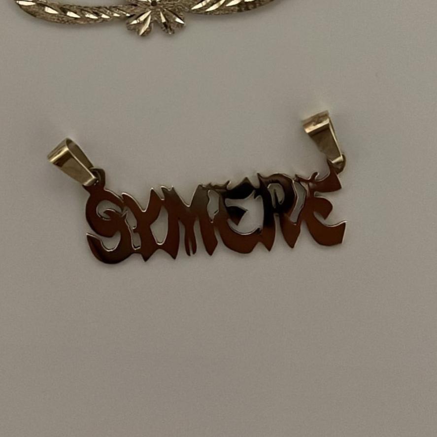 Custom Nameplate Necklace in 925 Sterling Silver – Handmade in Los Angeles
