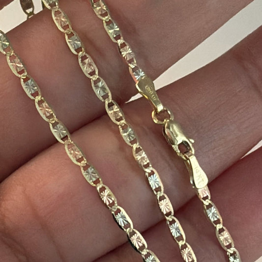 14k star Valentino chain