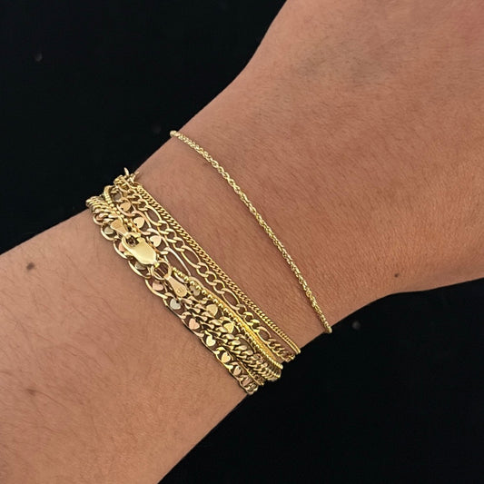 14k rope bracelet
