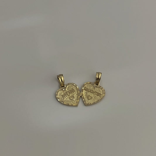 14k Mom and Daughter break-apart charm
