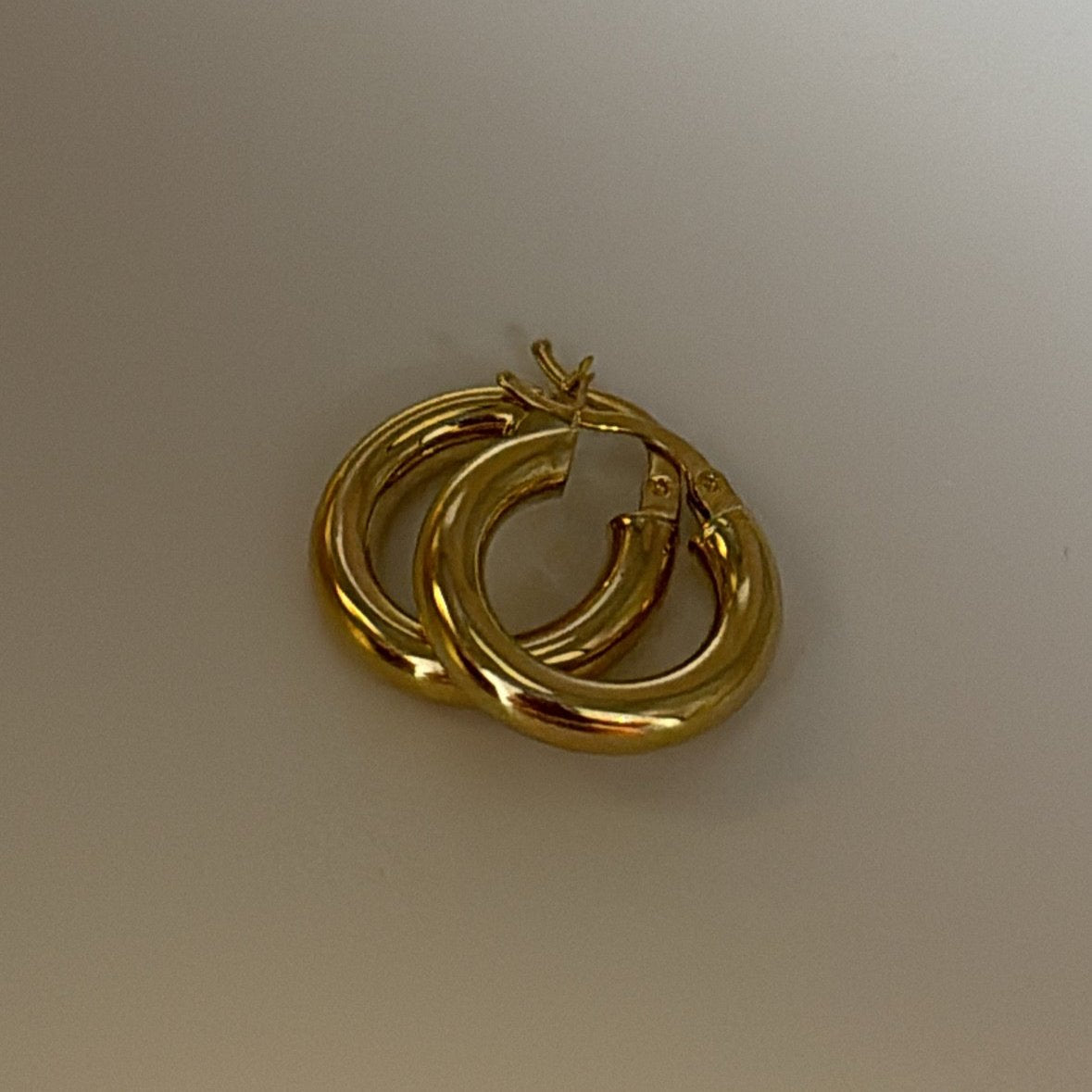 14k solid gold hoops earrings