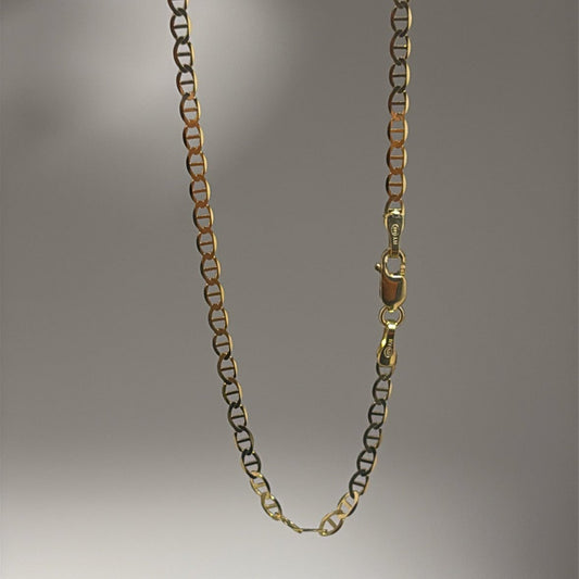 14K Gold Mariner Chain – 2.5mm