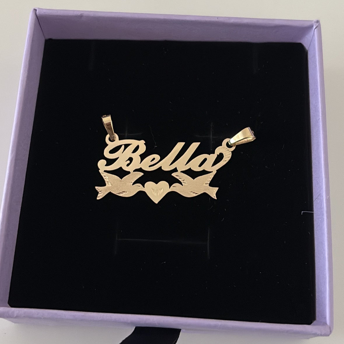 14K solid gold Custom Nameplate