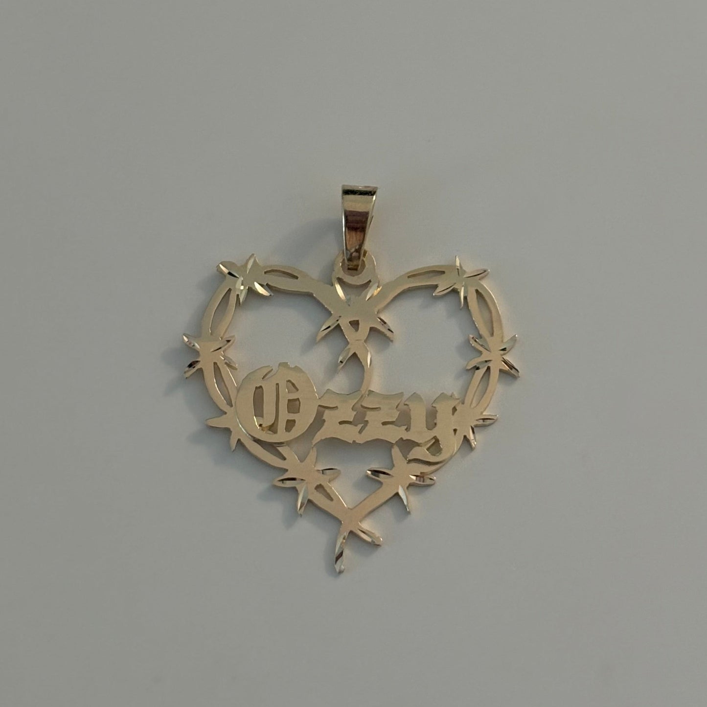 14K Gold Custom Nameplate Pendant – Personalized Name Design
