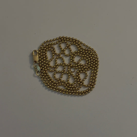 10K Vintage Ball Chain – 28” Long, 1.3mm