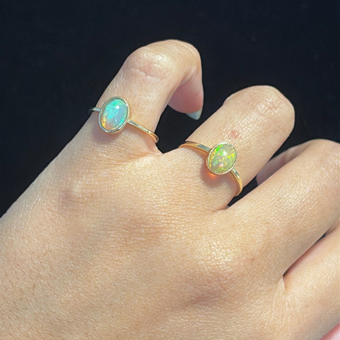 14k Ethiopian Opal Ring
