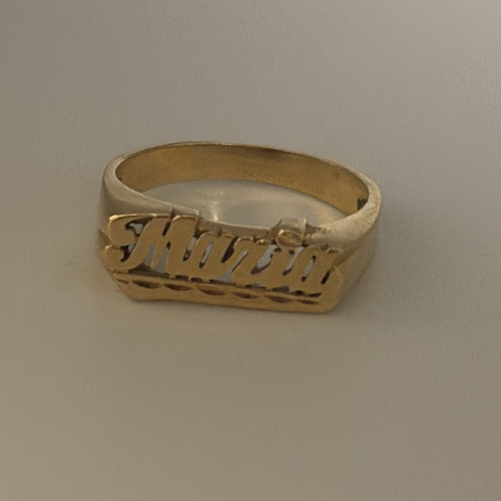 Vintage “Maria” Name Rings -14K Gold