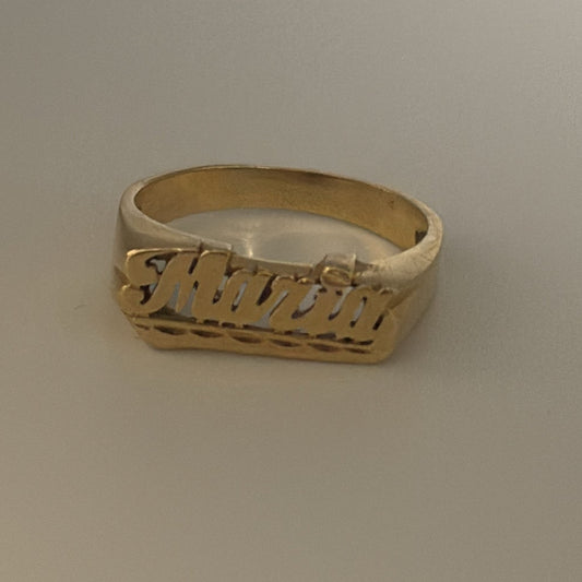 Vintage “Maria” Name Rings -14K Gold
