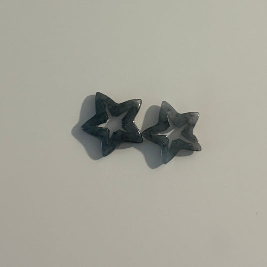 Jade Star Slider Charms -Light & Dark Jade
