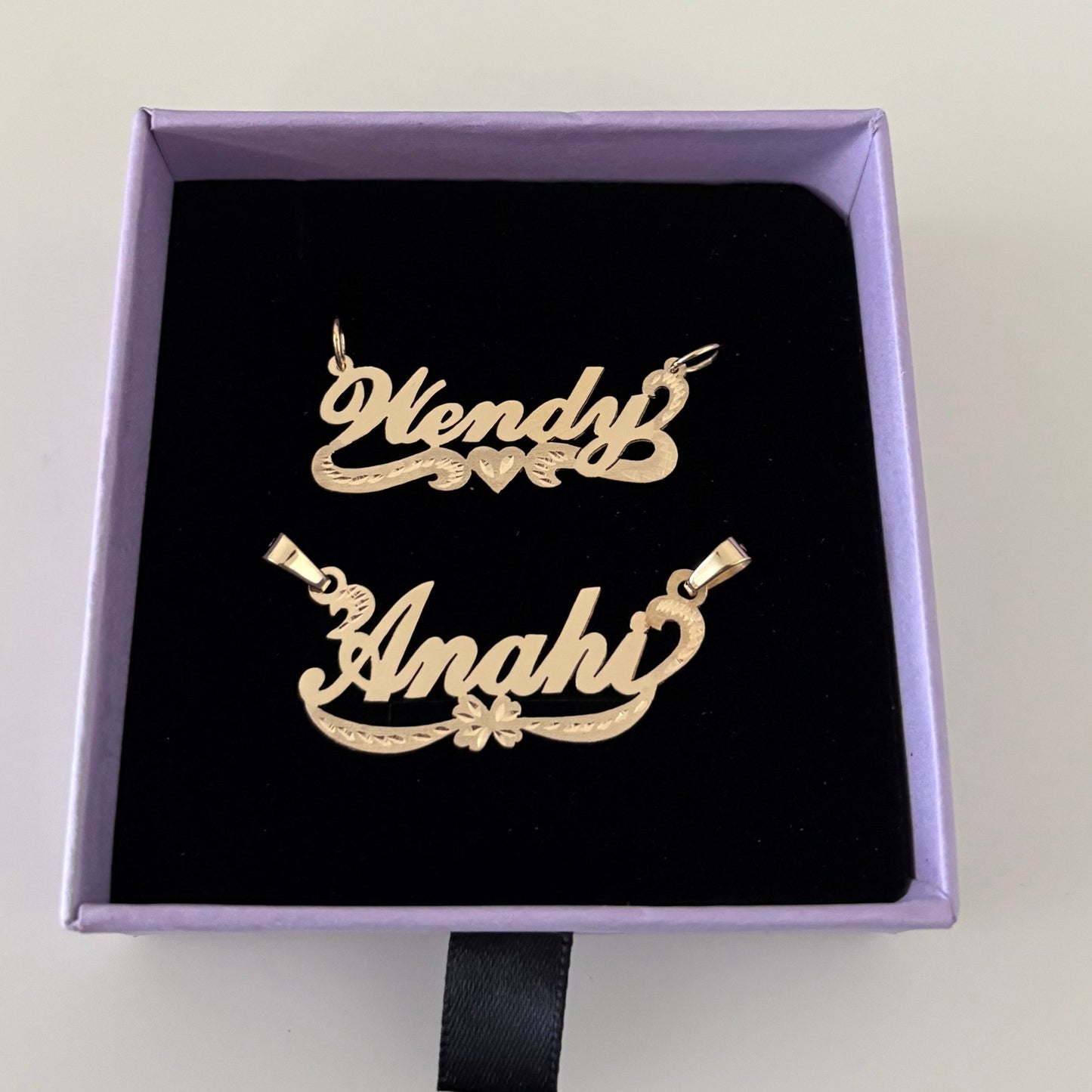 14K solid gold Custom Nameplate