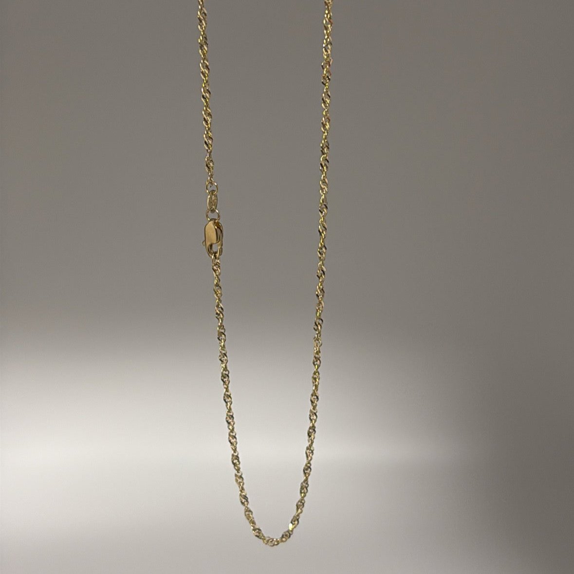 14k solid singapore chain
