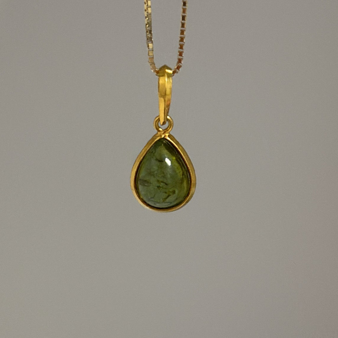 18k multi tourmaline cabochon pendants