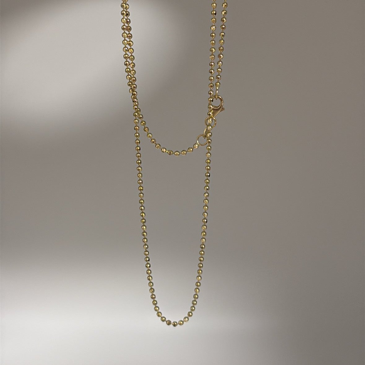 14k disco ball chain