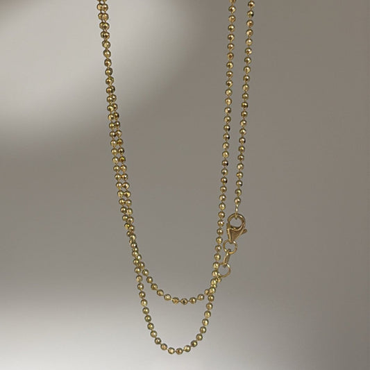 14k disco ball chain