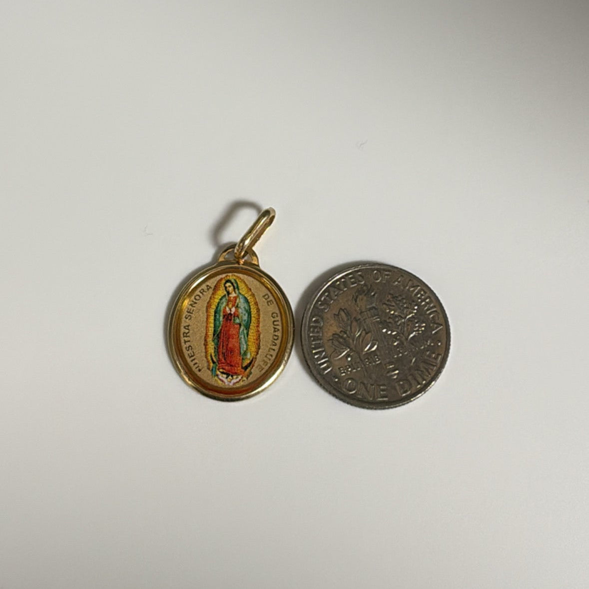 14k nuestra señora de Guadalupe charm