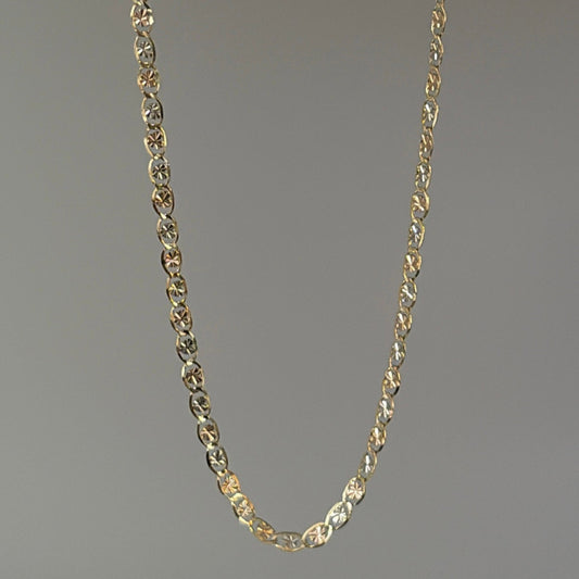 14k heart valentino chain