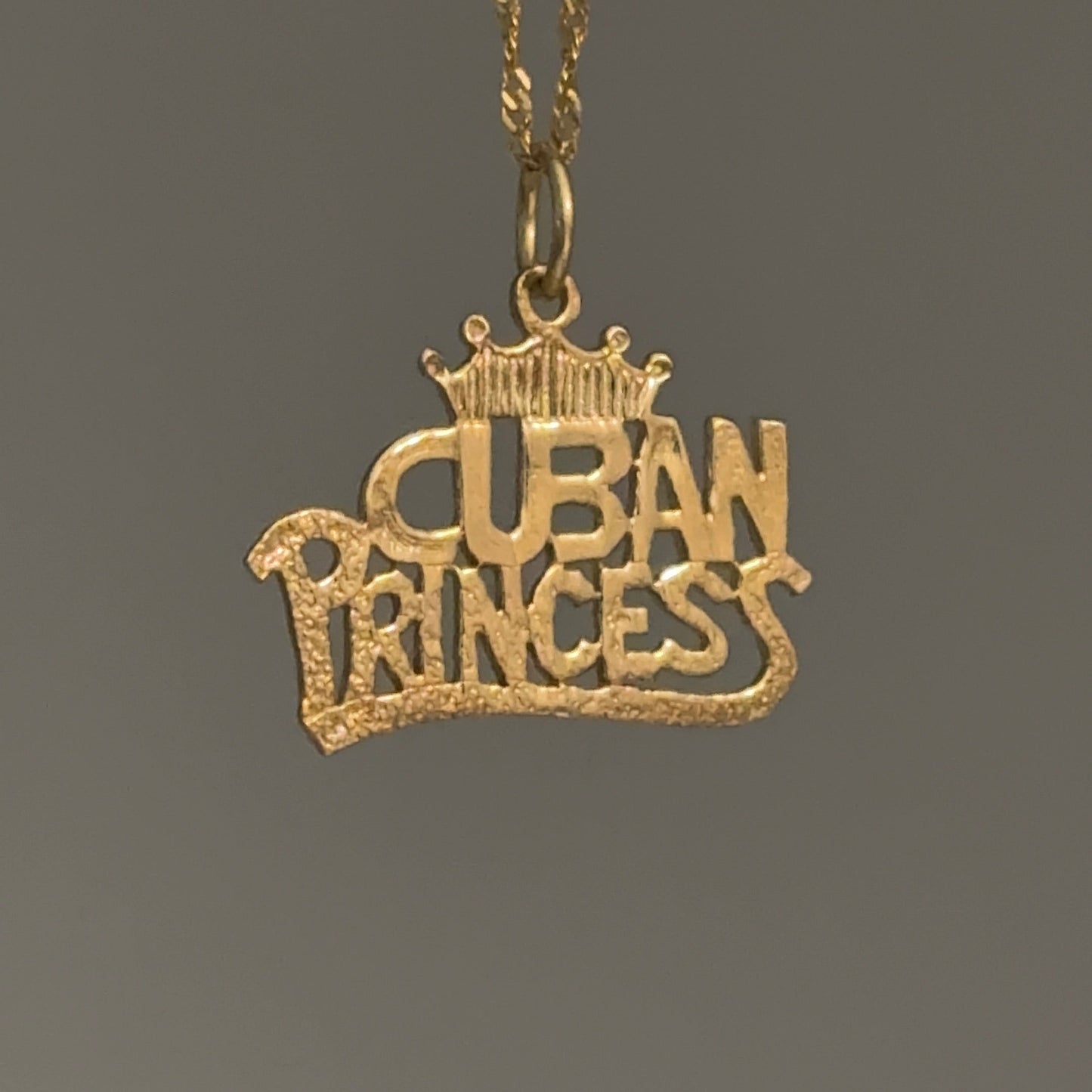 14K Yellow Gold “Cuban Princess” Charm