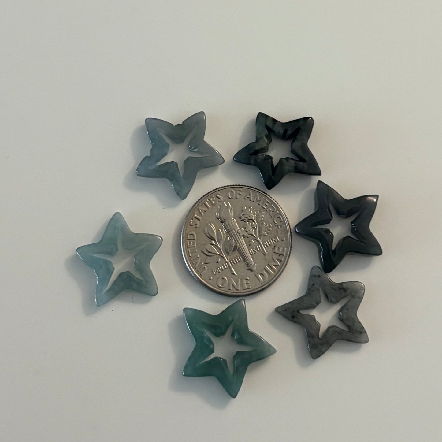 Jade Star Slider Charms