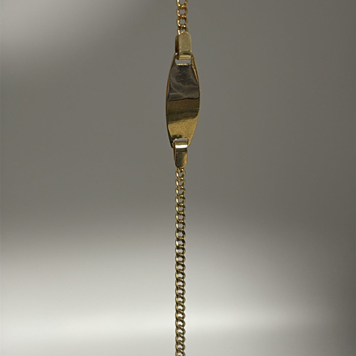 14k cuban ID baby bracelet