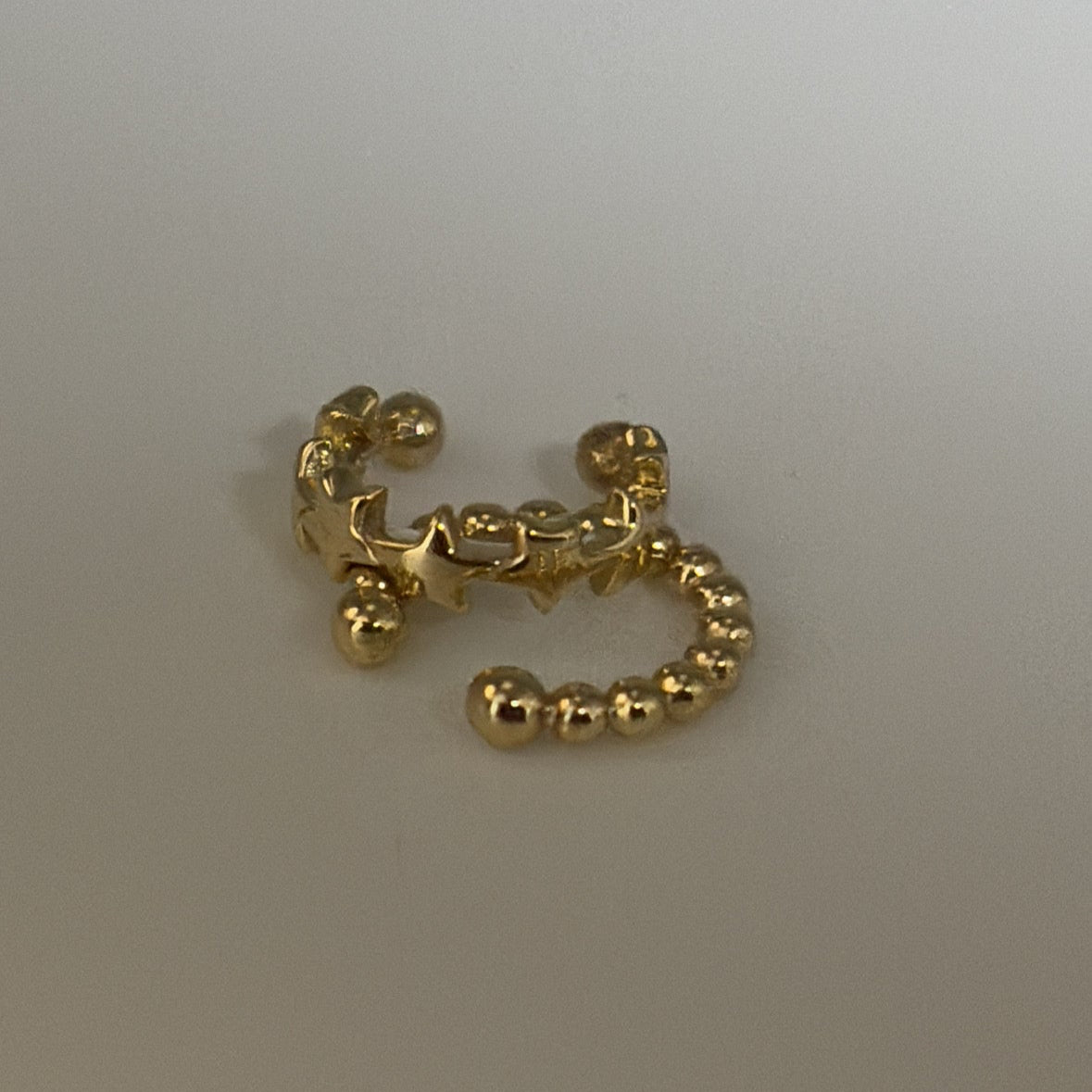 14k bead ear cuff  (single)