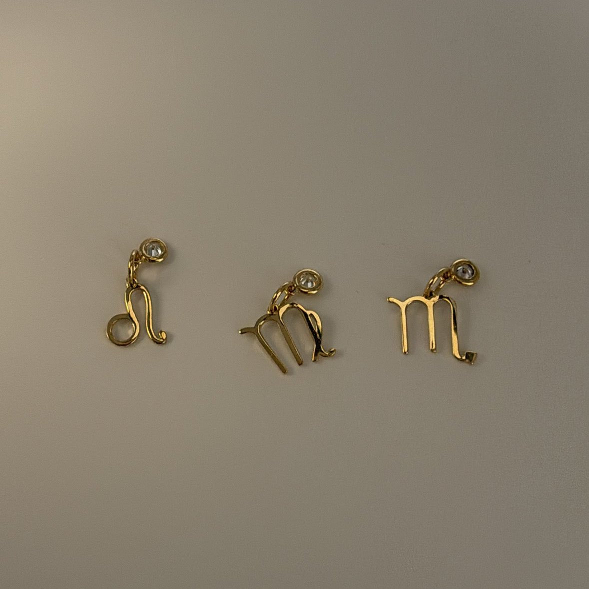 14k dainty Zodiac charms